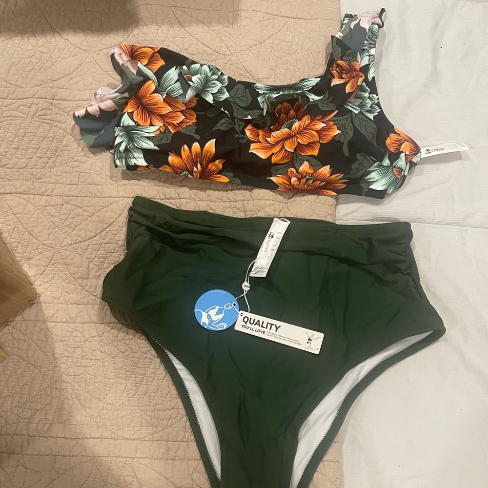 NWT Cupshe high waisted bikini